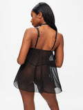 Buy Ann Summers Black Loveable Touch Sheer Babydoll Set from Next USA