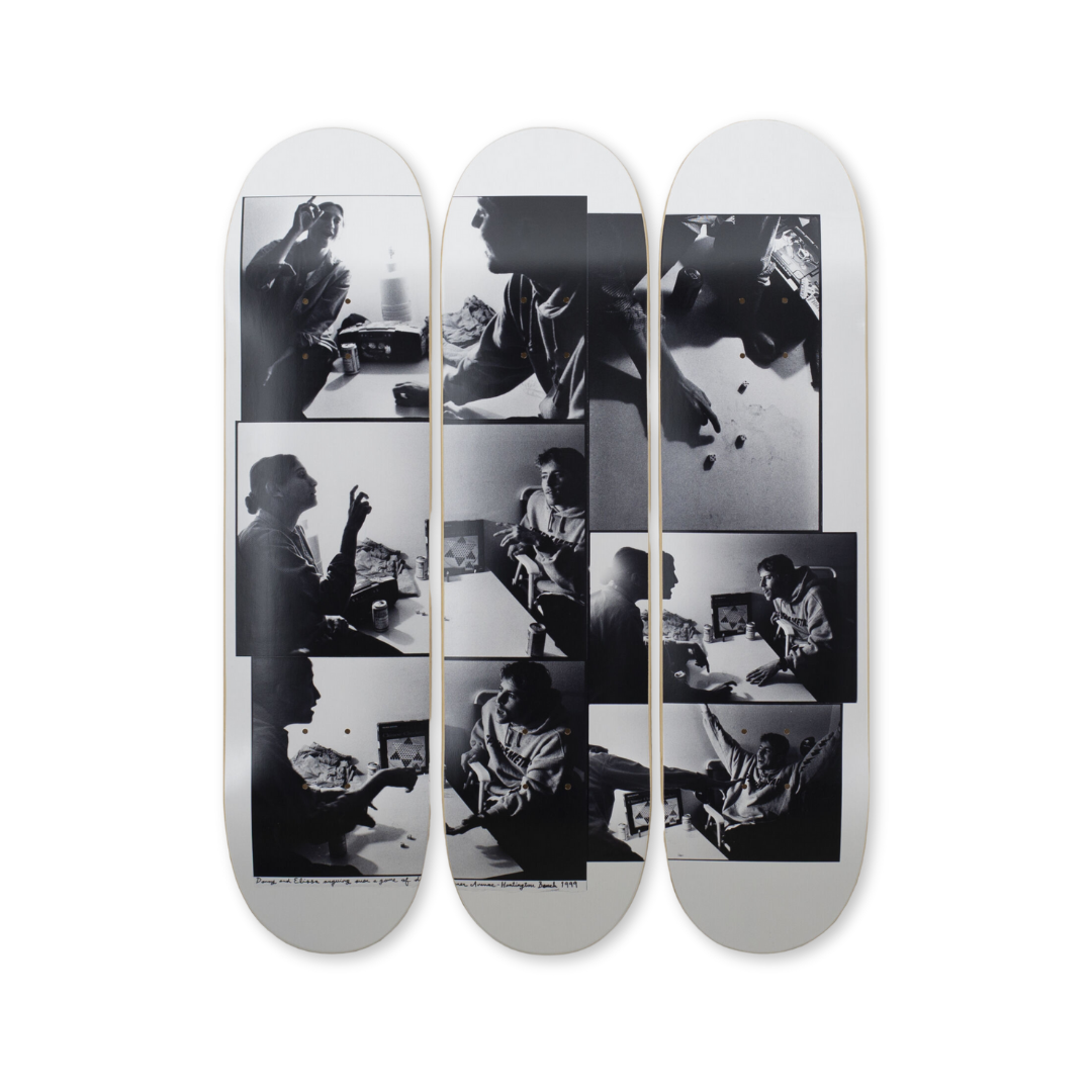 Donny and Elissa argue over dice Huntington Beach Hand-signed ed Templeton triptych bottom by the skateroom