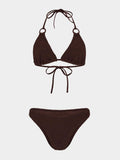 Eva Bikini - Metallic Khaki