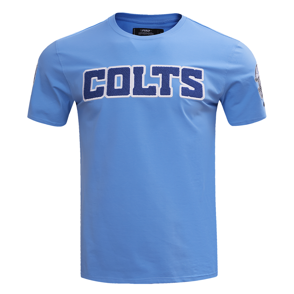 NFL INDIANAPOLIS COLTS CLASSIC CHENILLE SINGLE JERSEY TEE (UNIVERSITY BLUE)