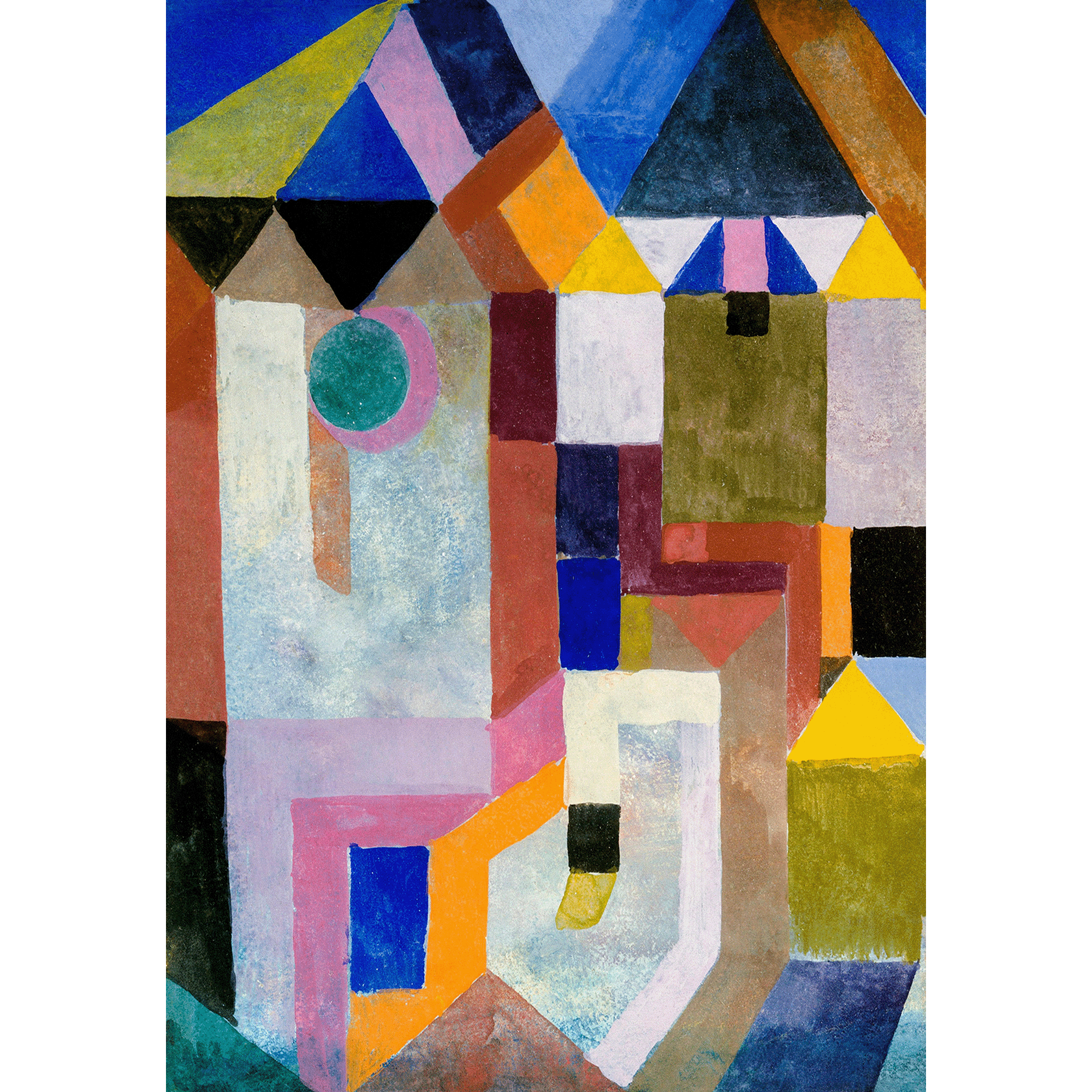 Colourful Architecture by Paul Klee 1917