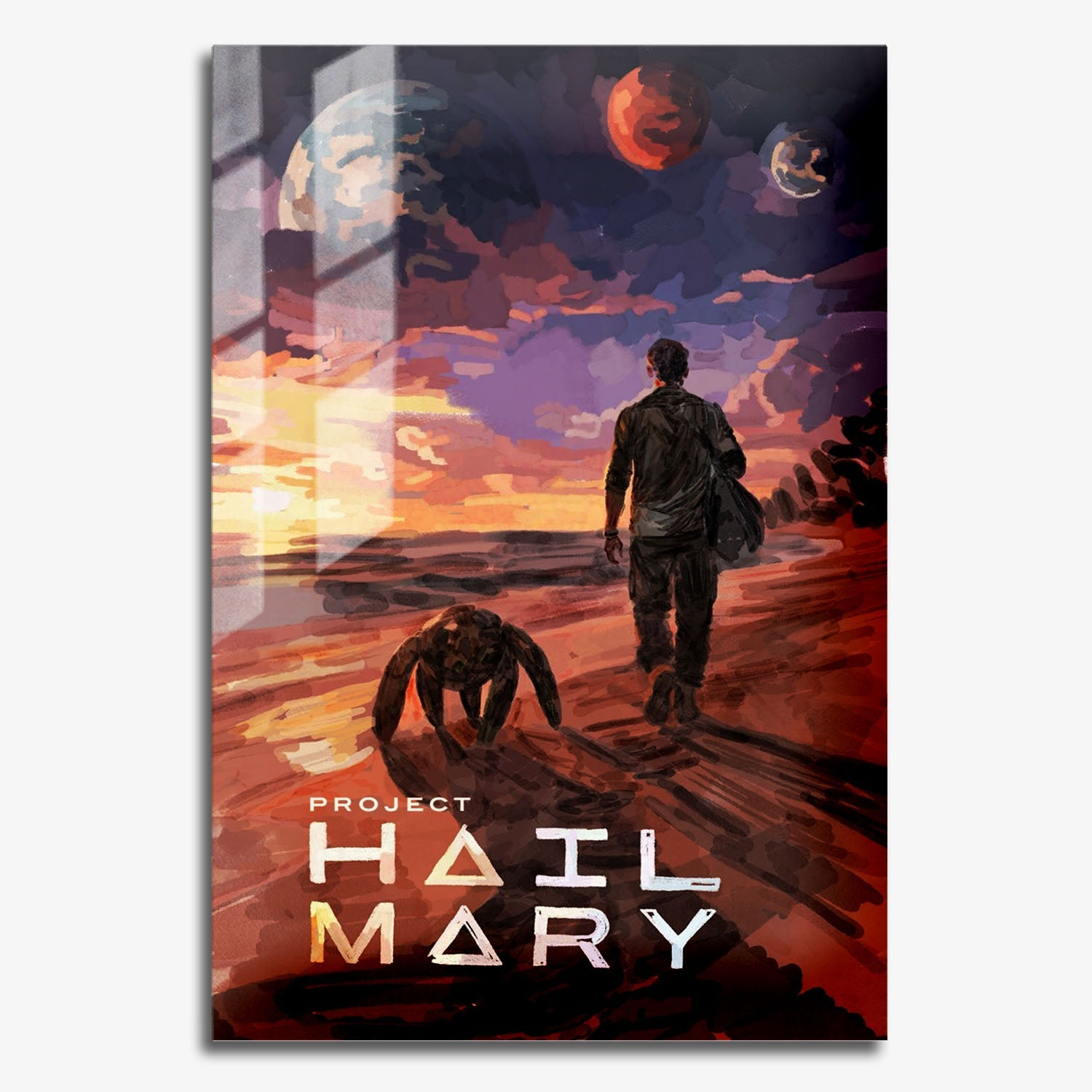 Flex Designs Metal Poster Project Hail Mary Rocky 11 x 17" Home Goods - Movie 2026 Movie Metal Poster