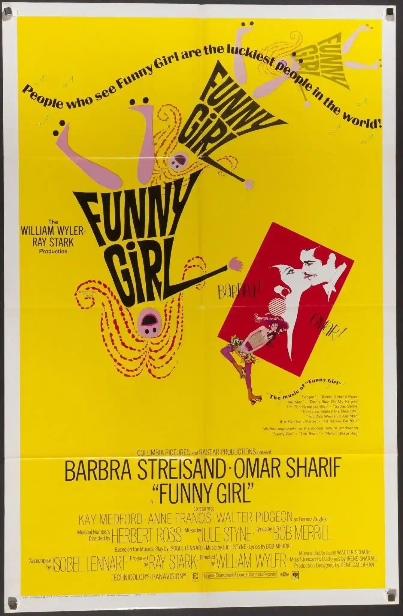 Funny Girl Original Vintage Movie Poster