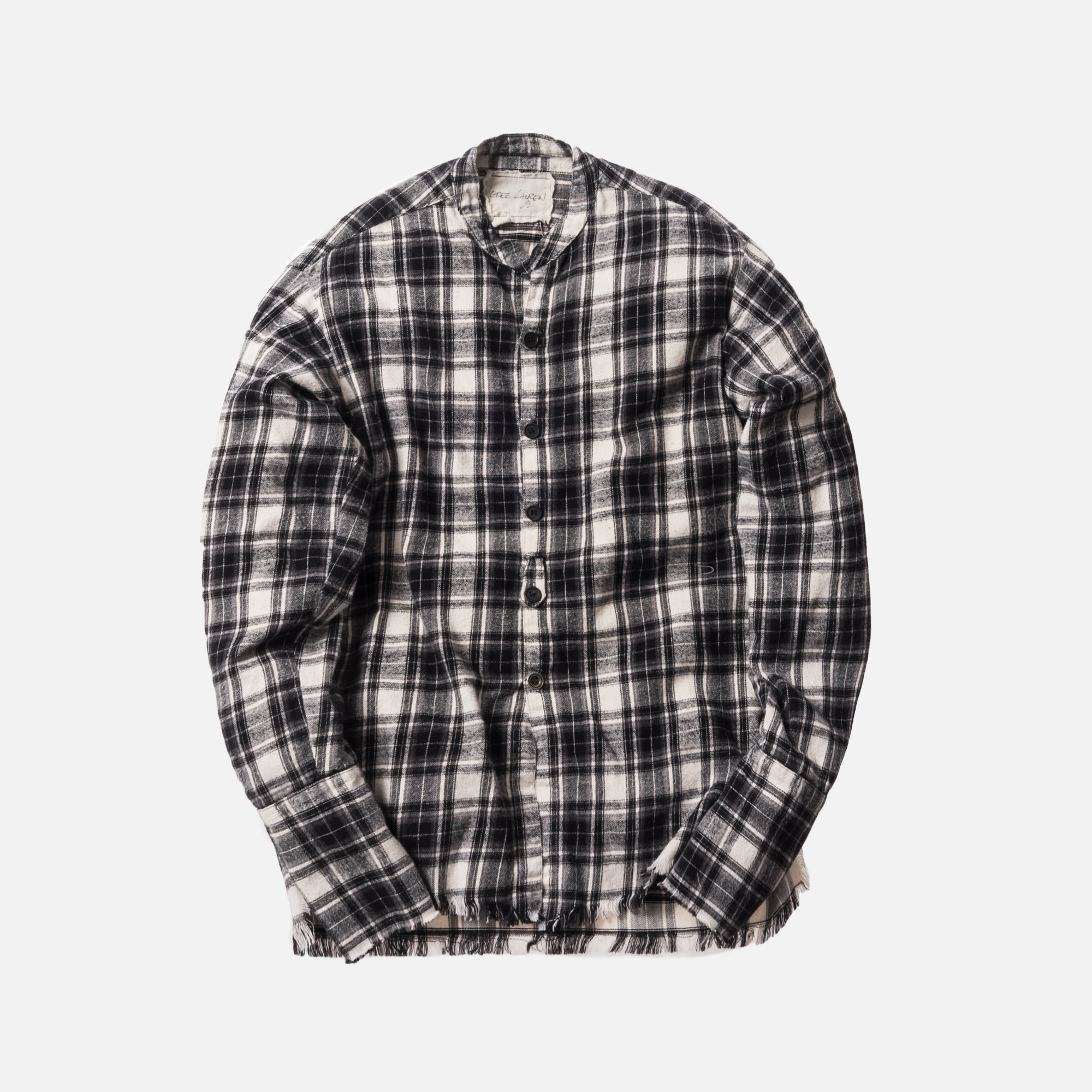 Greg Lauren Falcon Flannel Studio Shirt - Black / White
