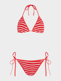 Gina Bikini - Red/White Stripe