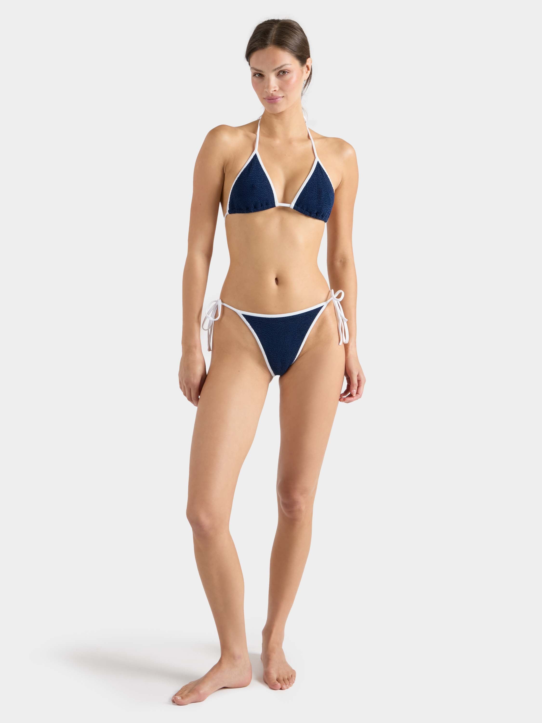 Gina Bikini Contrast - Navy/White