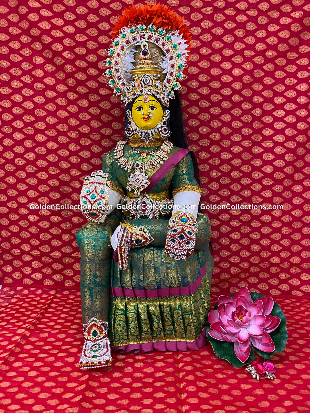 Varalakshmi Amman Idol Full Set 26 in Multi Color VVD016 for Varalakshmi Vratham pooja image 1