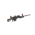 Hold Up Displays Horizontal Gun Hanger HD02 Black Walnut