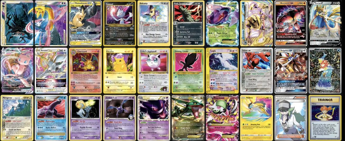 🚨30TH CELEBRATION CLASSIC CARD LIST🚨 All 30 classic cards that could be featured in Pokémon's upcoming 30th Celebration set! 🎉 🔥 First Edition Charizard ⚡ Pikachu & Zekrom GX ✨ Shining Celebi