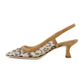 Ann Mashburn - Roberta Slingback Heel (Leopard Mesh)