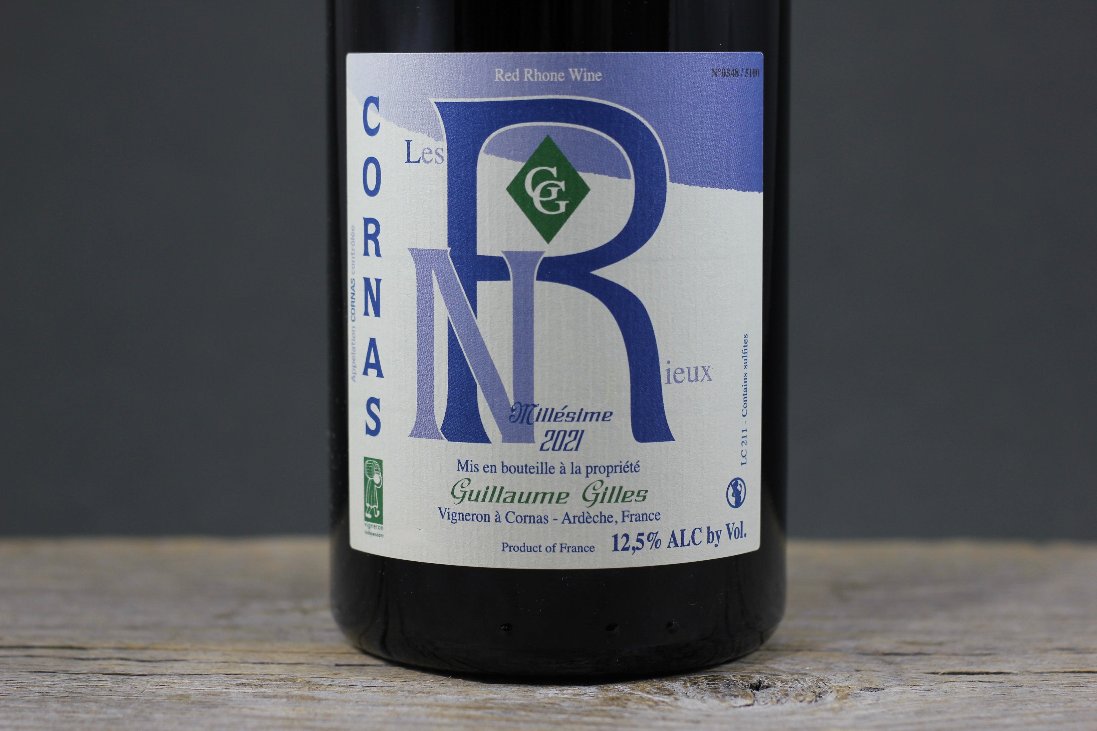 2021 Guillaume Gilles Cornas Nouvelle R Les Rieux 1.5L