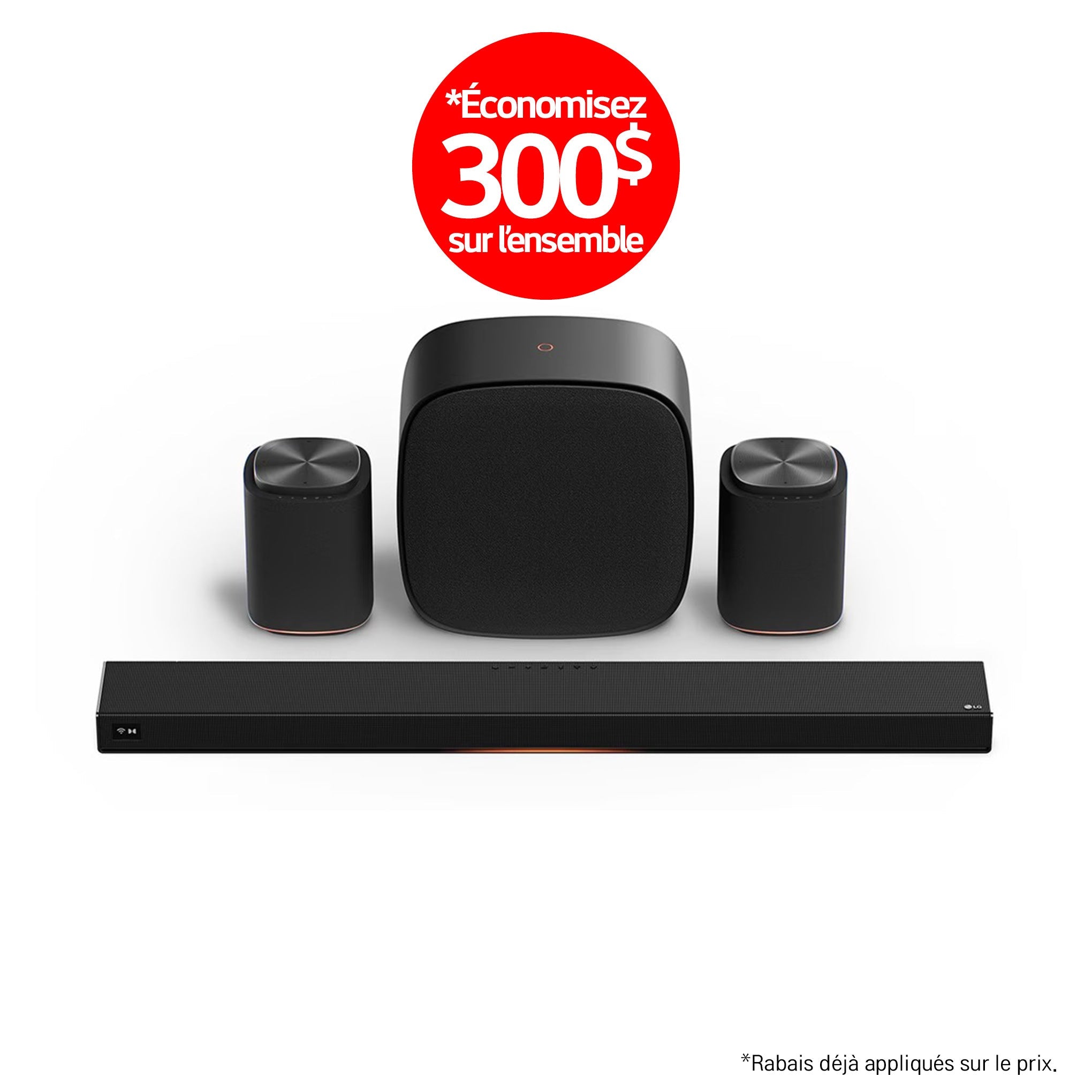 LG Sound Suite | Immersive suite 7 Pro - Barre de son H7+2M7+W7 | 01 | Sonxplus Lac St-Jean