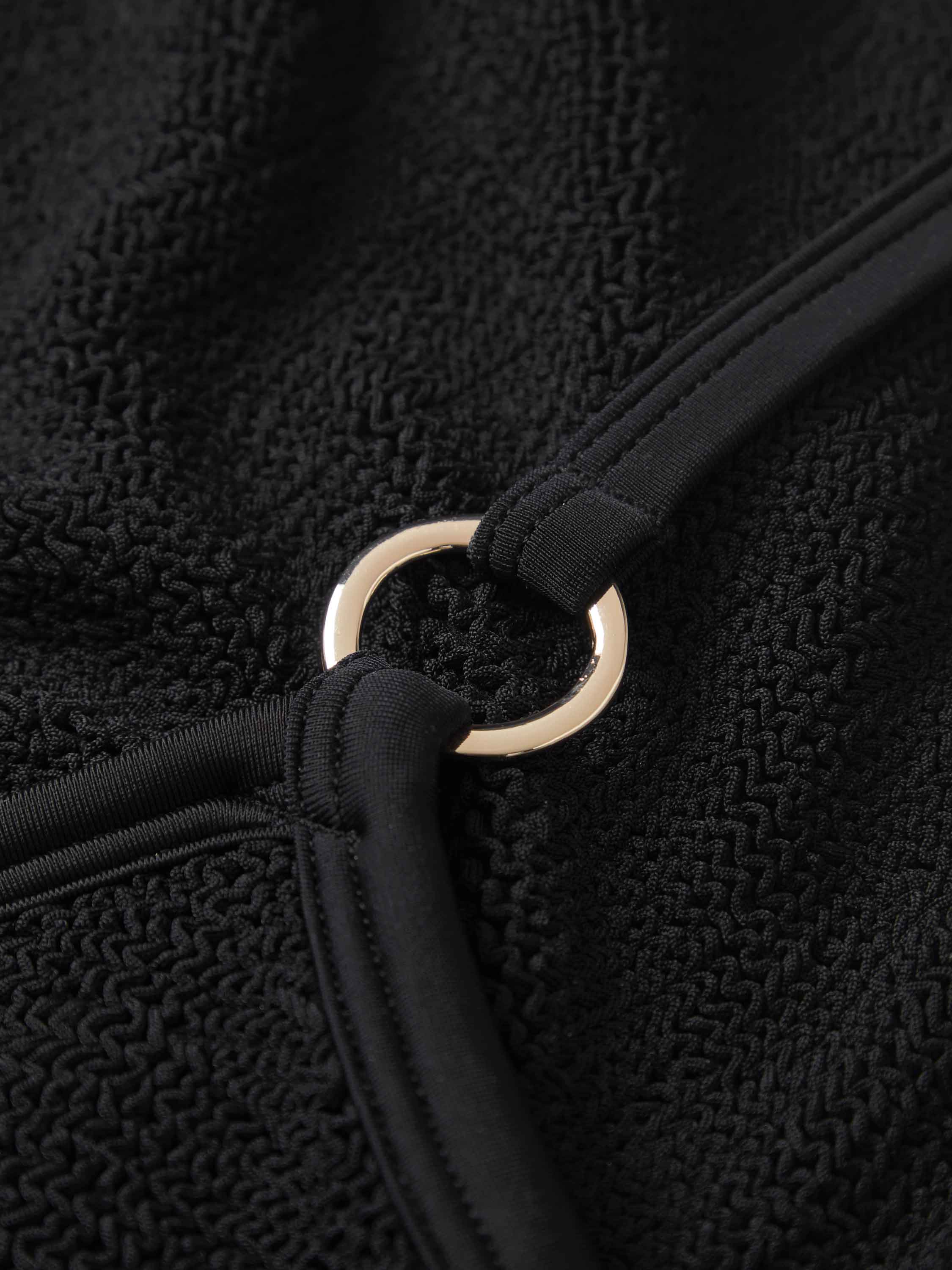 Iris With Gold Hoops Bikini - Black