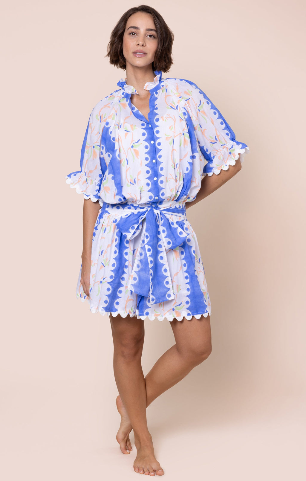 Bluebell Bird of Paradise Blouson Dress