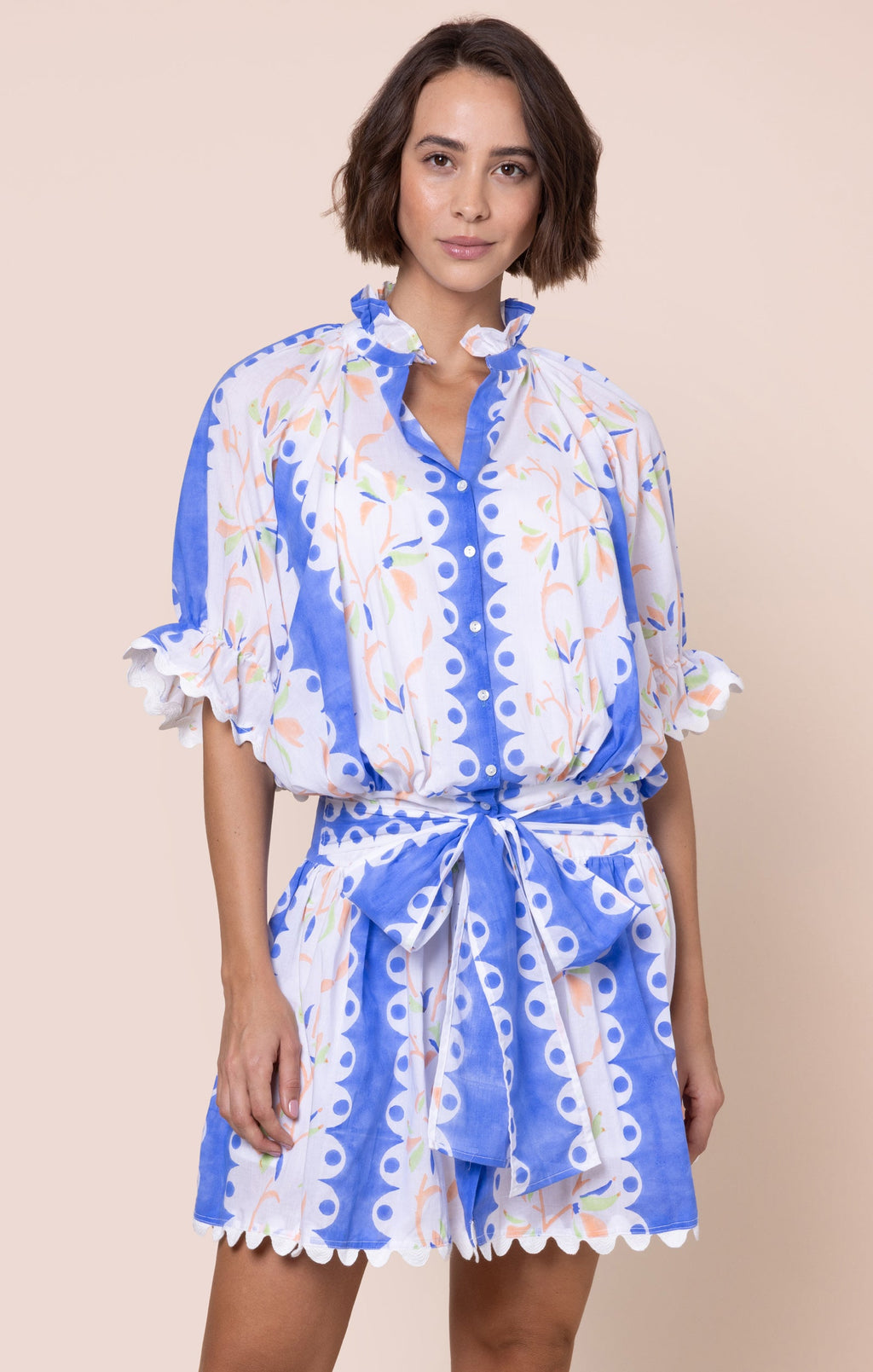 Bluebell Bird of Paradise Blouson Dress