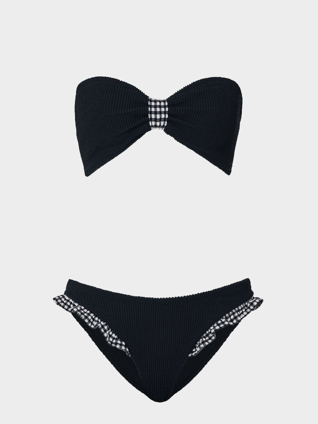 Jean Bikini - Black Gingham