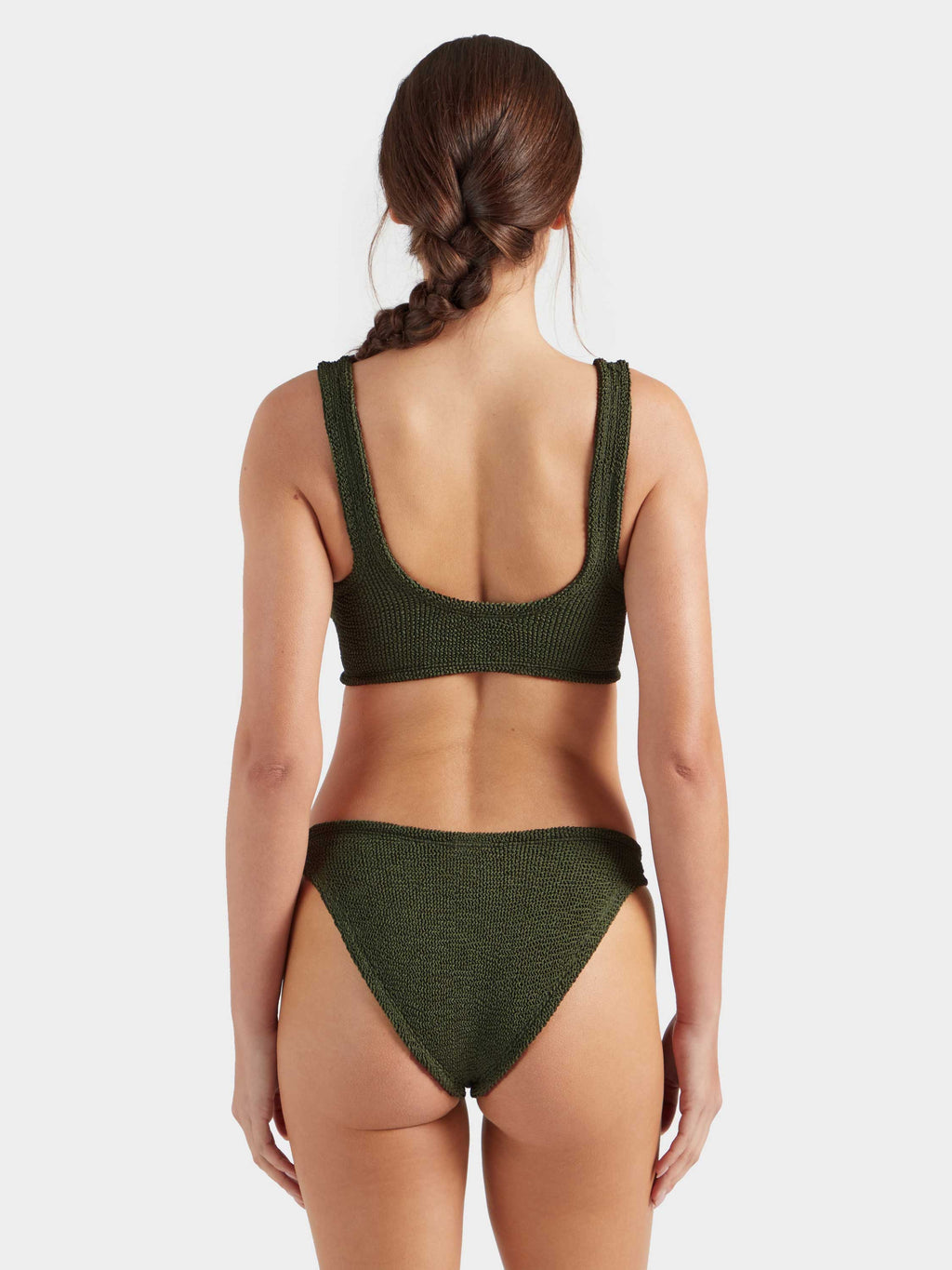 Julia With Gold Hoop Bikini - Metallic Khaki