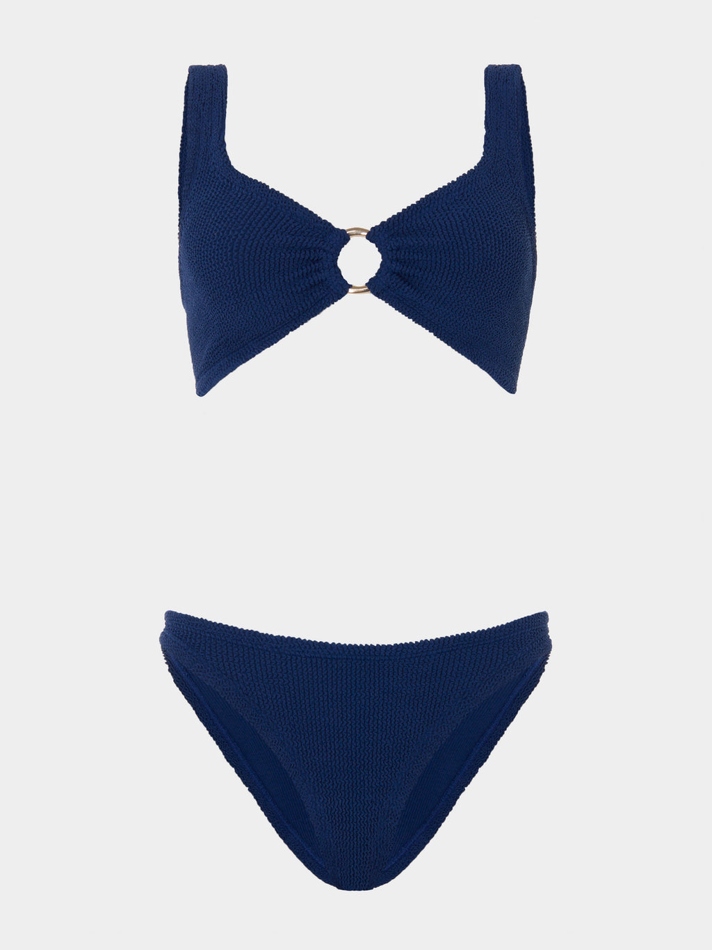 Julia With Gold Hoop Bikini - Navy