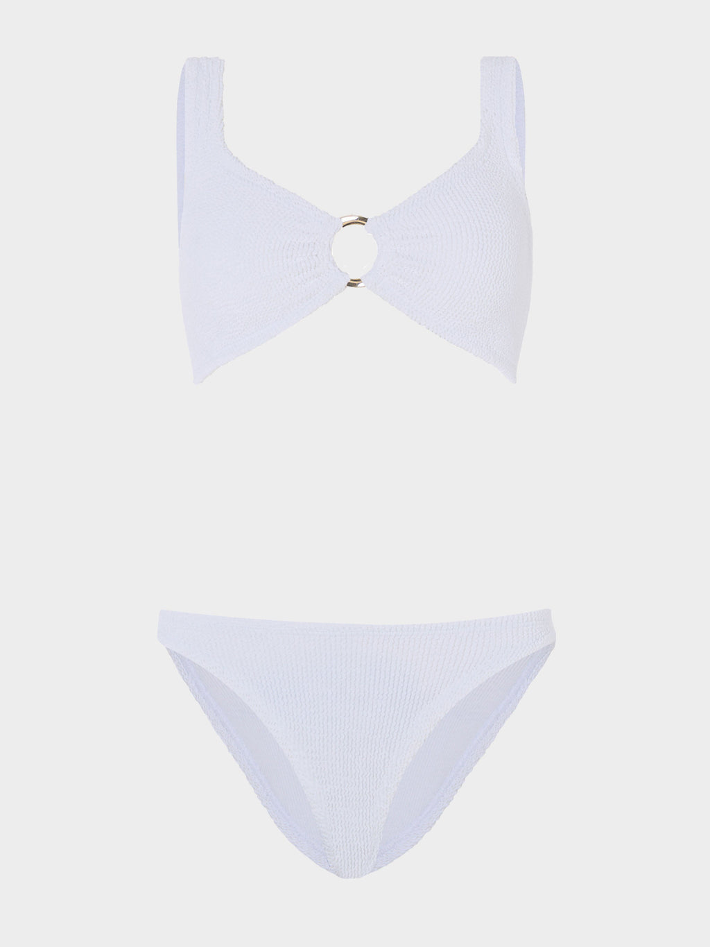 Julia With Gold Hoop Bikini - White