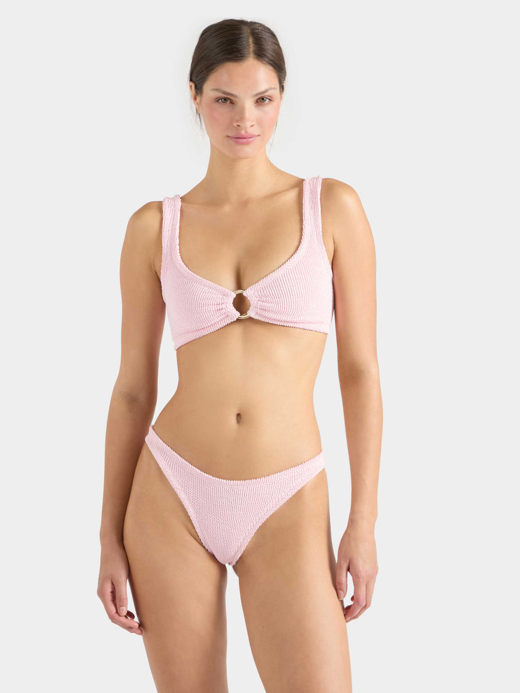 Julia With Gold Hoop Bikini - Ballet Pink