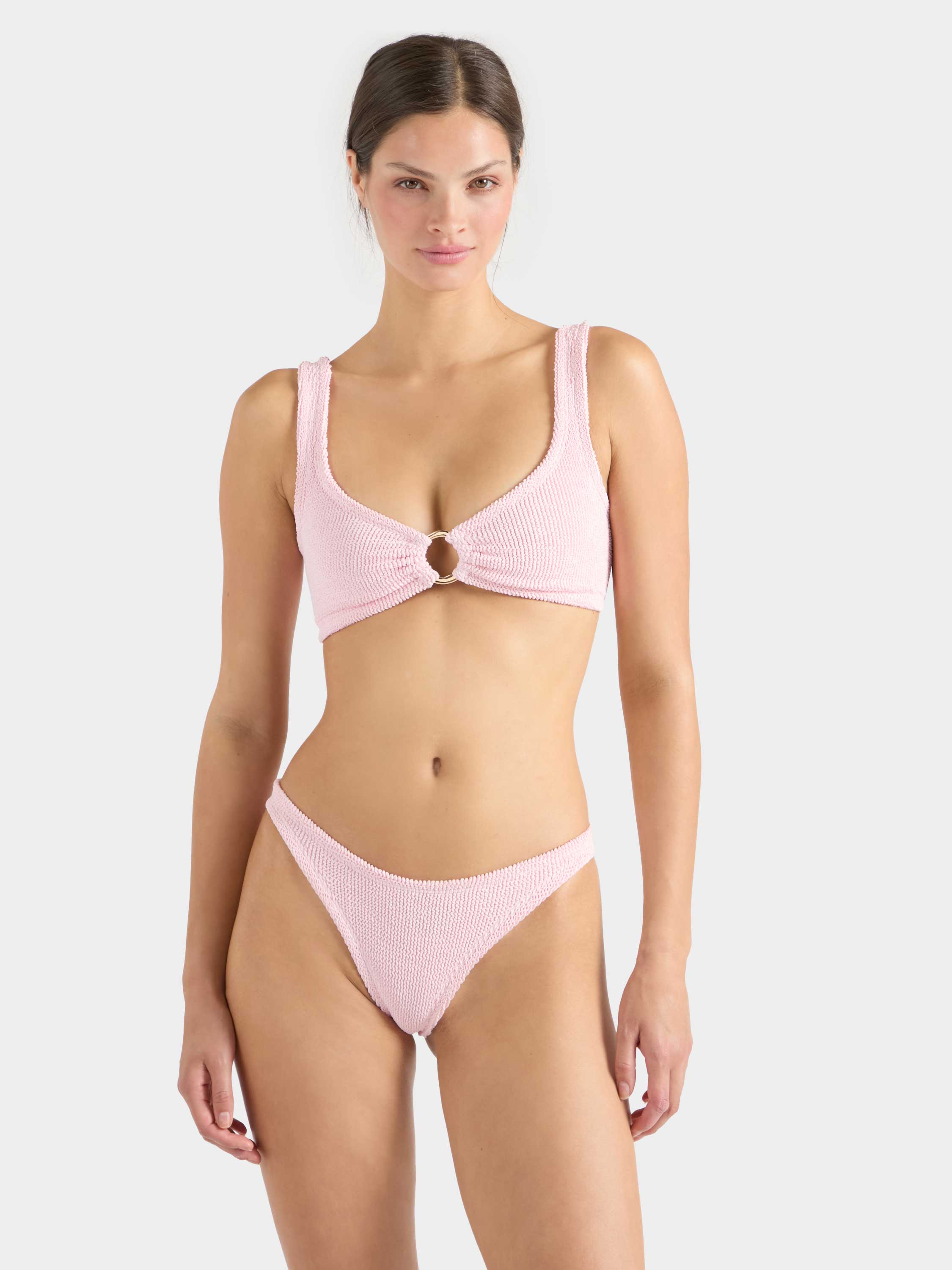 Julia With Gold Hoop Bikini - Ballet Pink