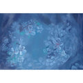 Avezano Blue Artistic Hand Painted Flowers Photography Backdrop-AVEZANO