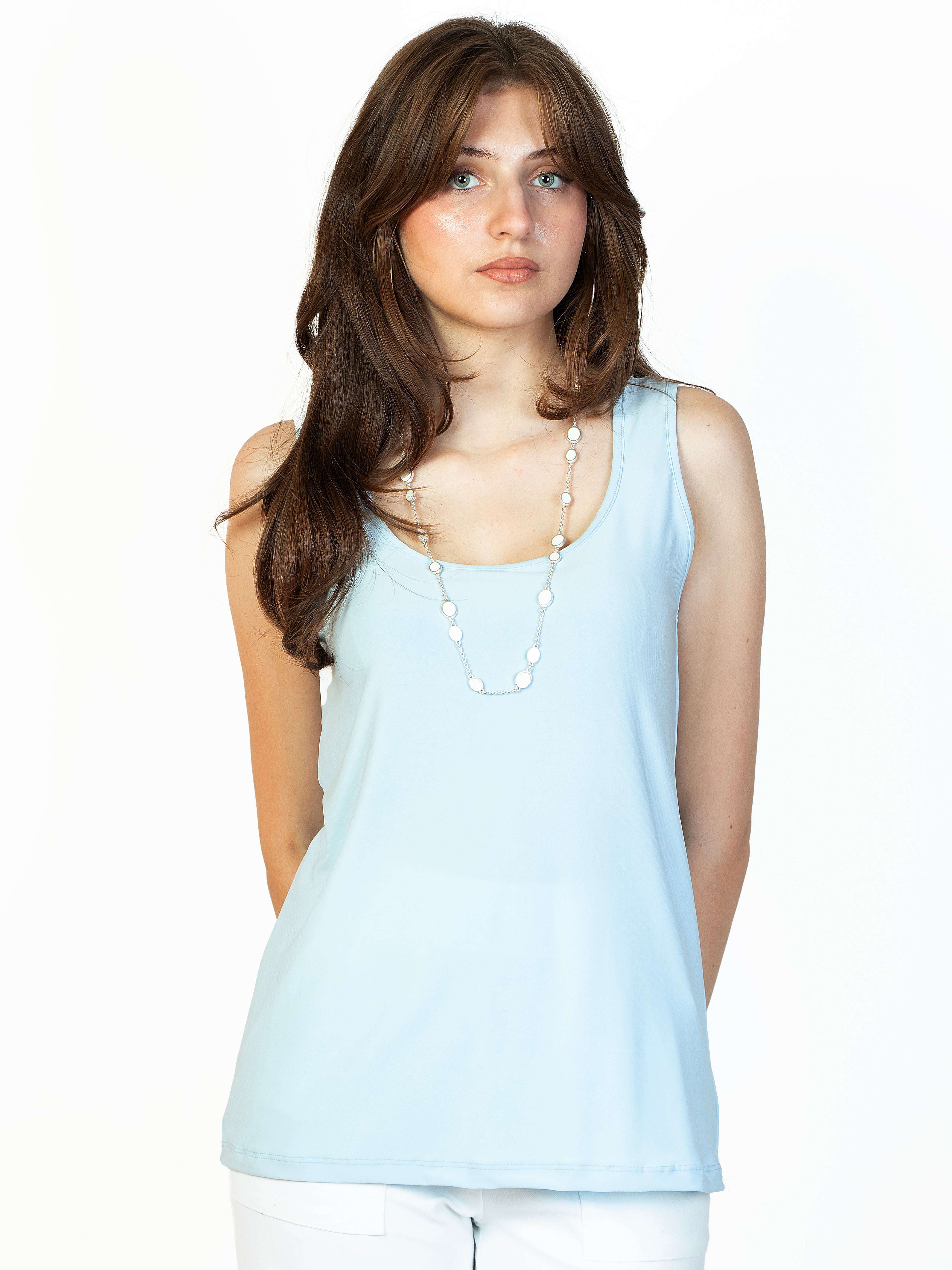 Kim & Co Brazil Jersey Sleeveless Vest Top