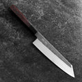 Kiritsuke Blue Steel #2 Kurouchi Nashiji Buffalo Walnut Handle 200mm (7.9”)-[Musashi]-[Japanese-Kitchen-Knives]