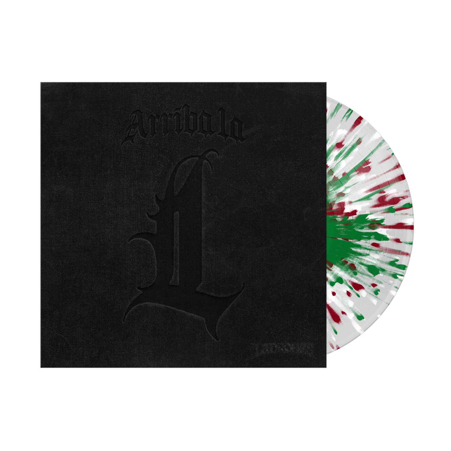 LADRONES ‘ARRIBA LA L’ LP (Exclusive – Limited to 300, Clear w/ Red, White, & Green Splatter Vinyl)