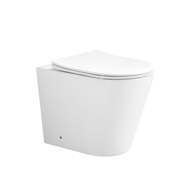 Vero Tornado Rimless Wall Faced Floor Pan Matte White