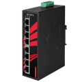 8-Port Industrial Gigabit PoE+ Unmanaged Ethernet Switch w/4*10/100/1000Tx (30W/Port) + 1*10/100/1000Tx, 9~55VDC
