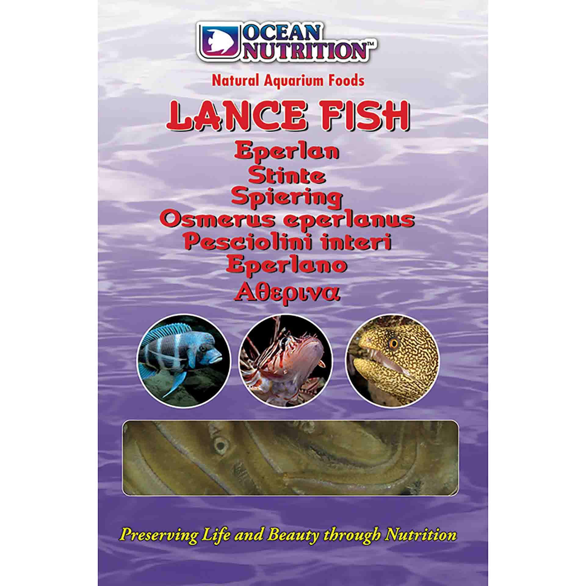 Ocean Nutrition Frozen Lance Fish 100g - In Store Pick up only**