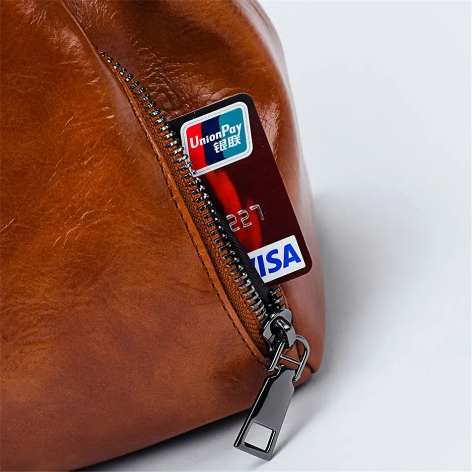 Fashionable leather bag - Amory-Elly Rose