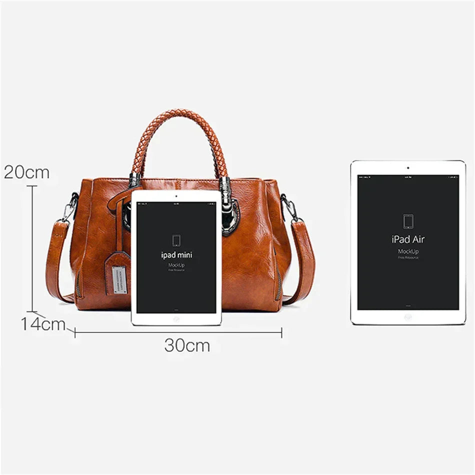 Fashionable leather bag - Amory-Elly Rose