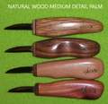 Helvie® Natural Wood Medium Detail Palm Knives