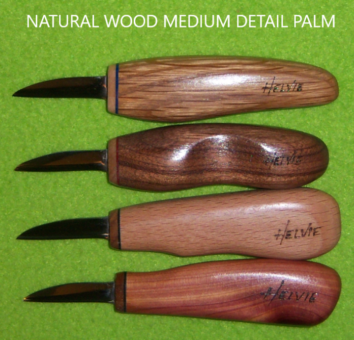 Helvie® Natural Wood Medium Detail Palm Knives