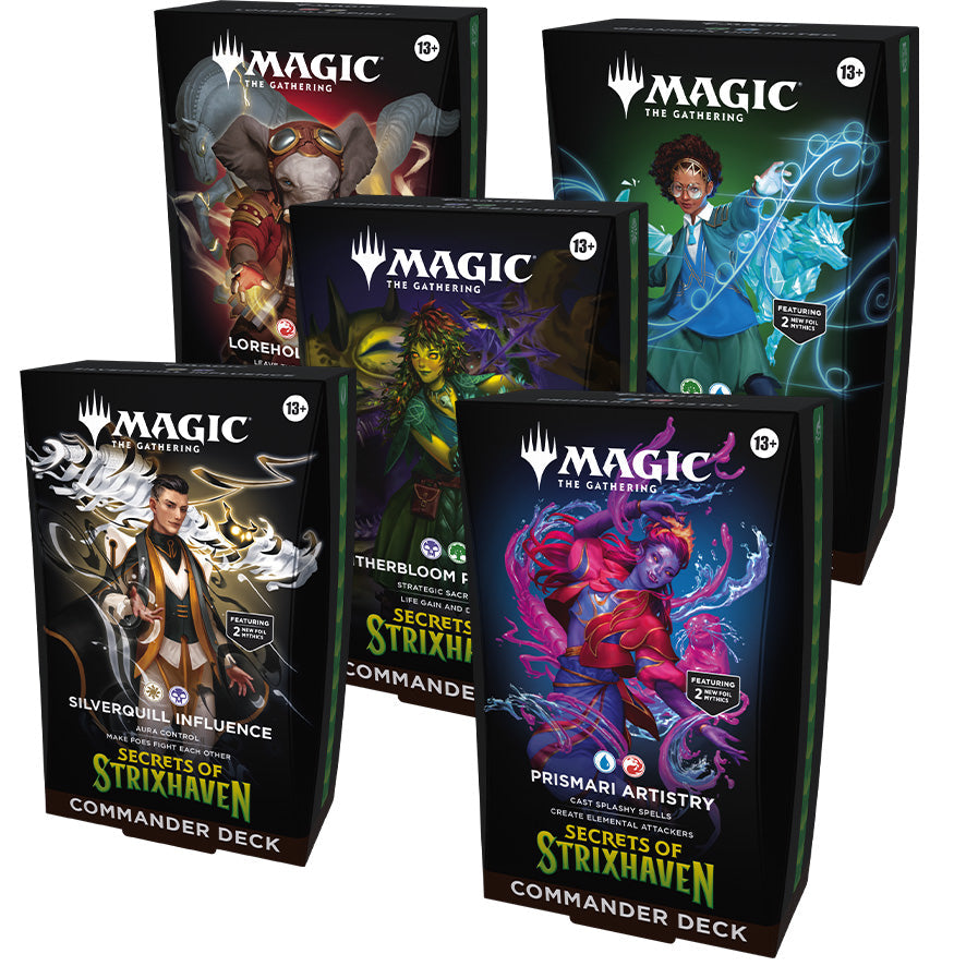 MTG - Secrets of Strixhaven - Commander Deck - Set of 5