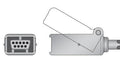 Nellcor Non-Oximax Extension Cable Sensor Connector DB9