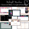 Midnight Meadow Editable Classroom Slides