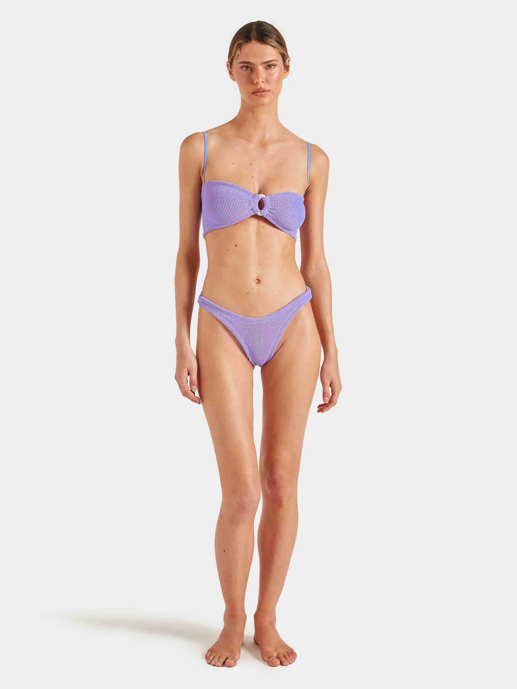 Misty Bikini With Pearly Hoop - Lilac