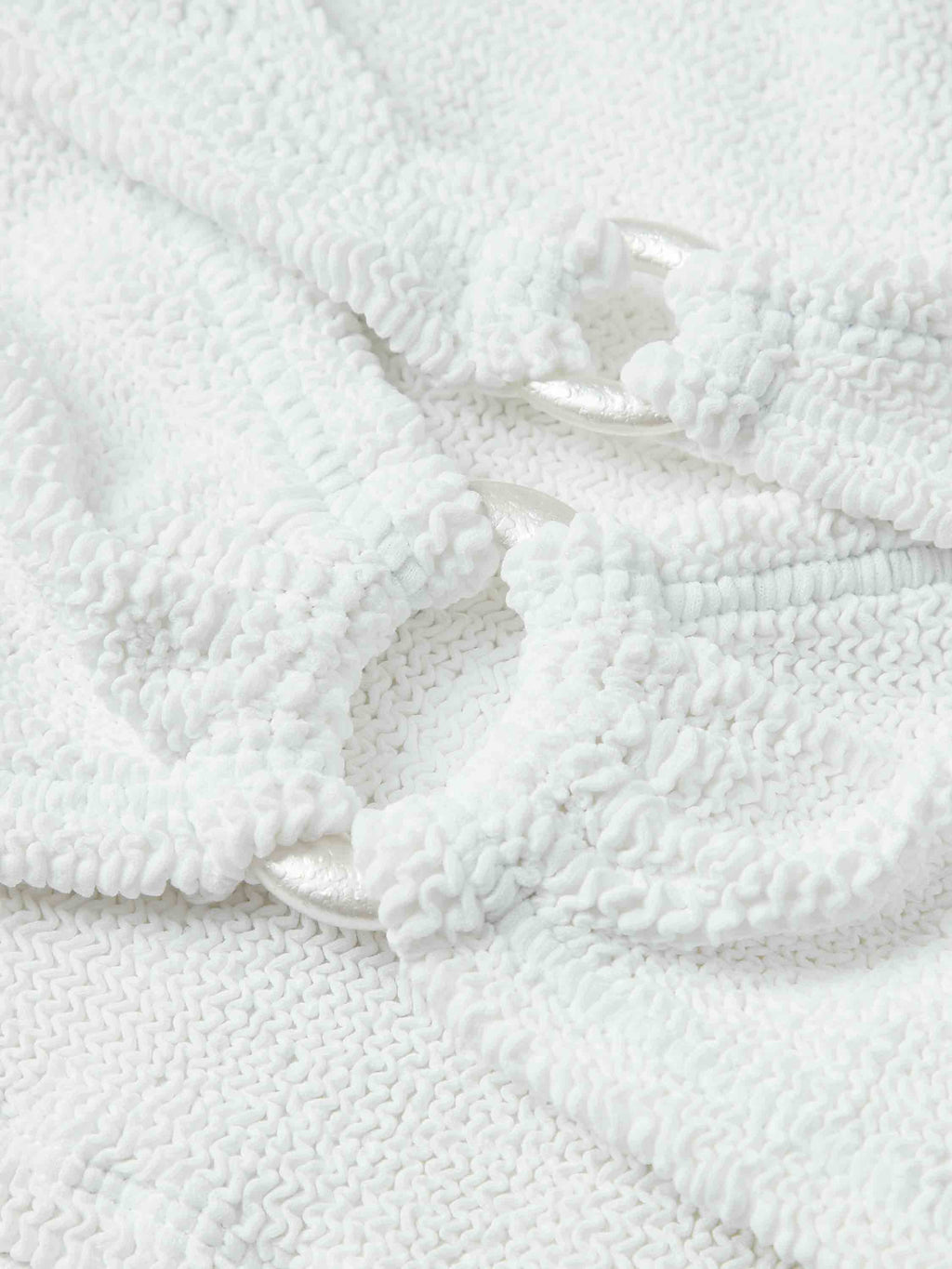 Misty Bikini With Pearly Hoop - White