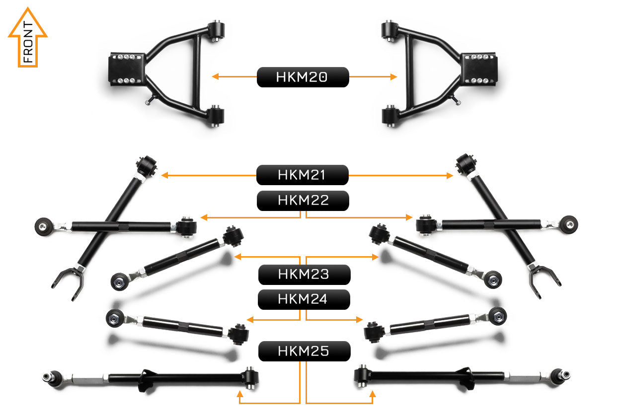 V2 PRO Arm Kit - Mazda MX5 NC (Front & Rear)