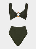 Nadine Bikini - Metallic Khaki