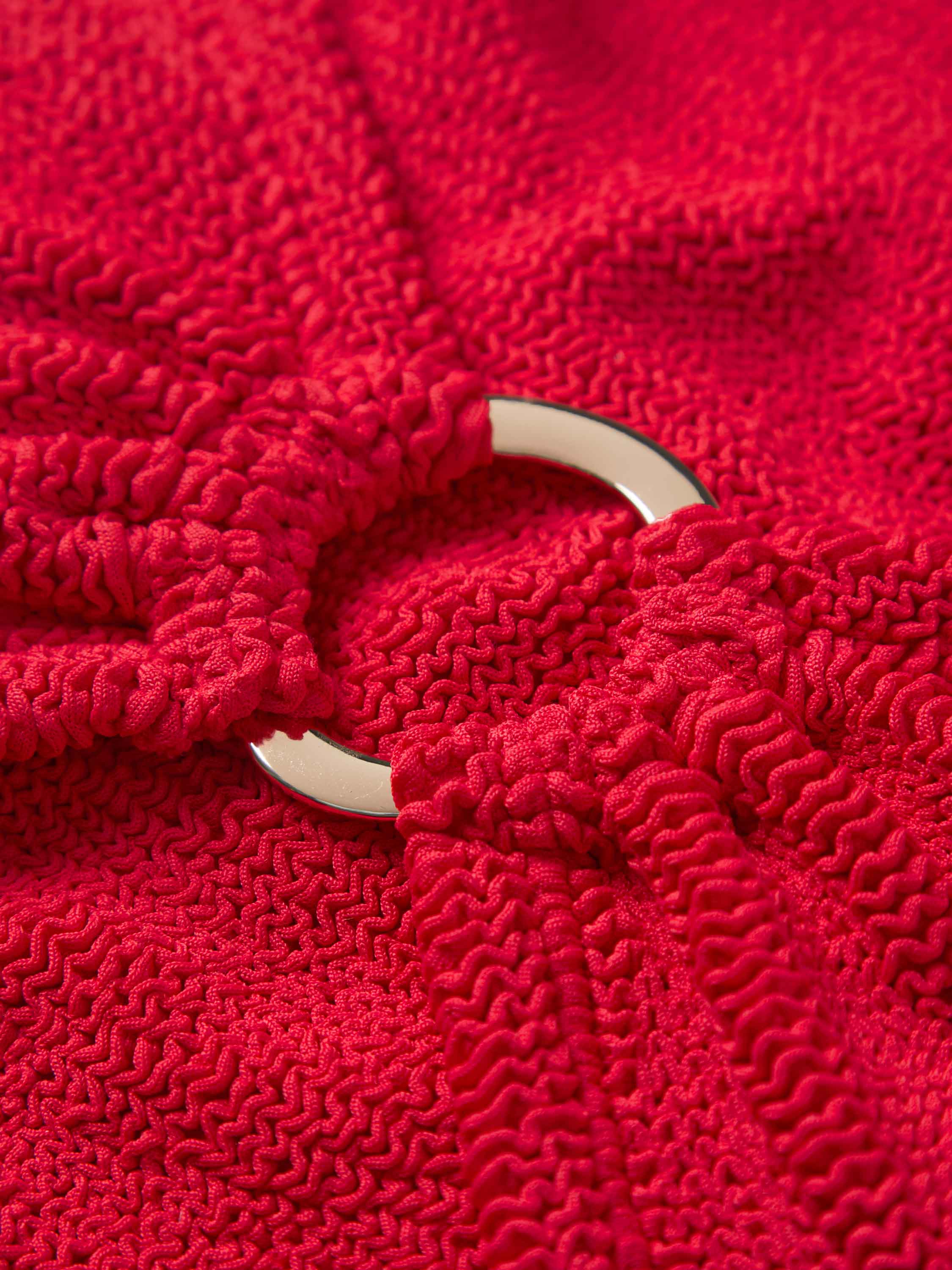 Julia With Gold Hoop Bikini - Red