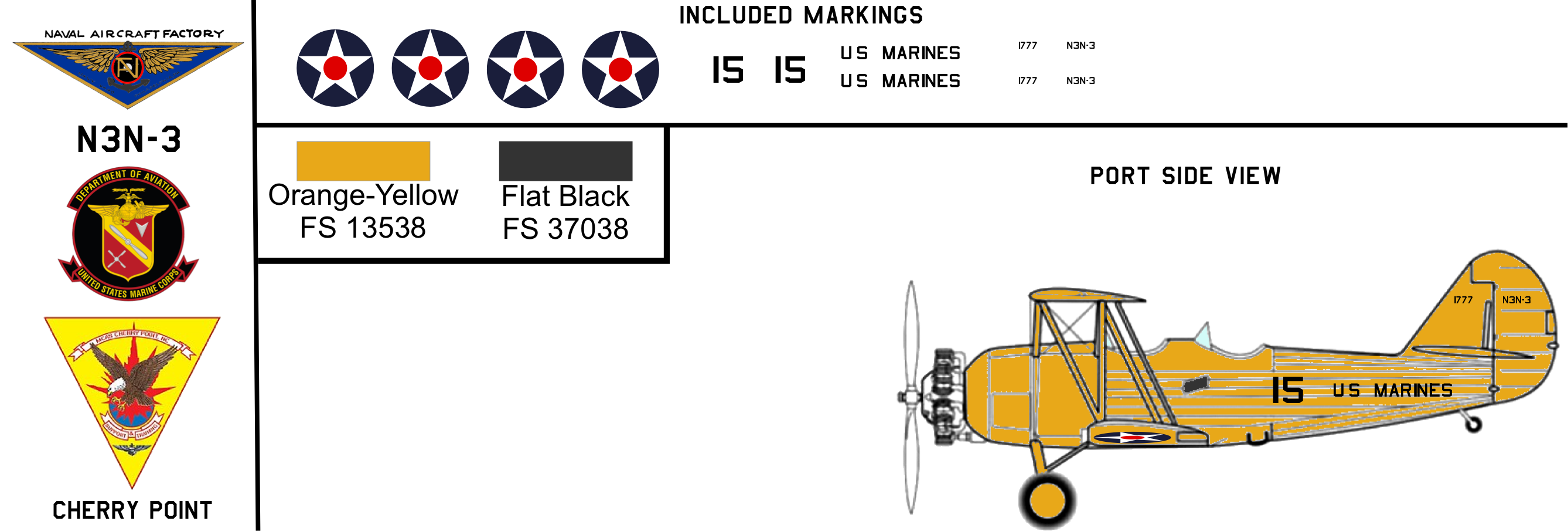 Naval Aircraft Factory N3N-3 1777 USMC MCAS Cherry Point