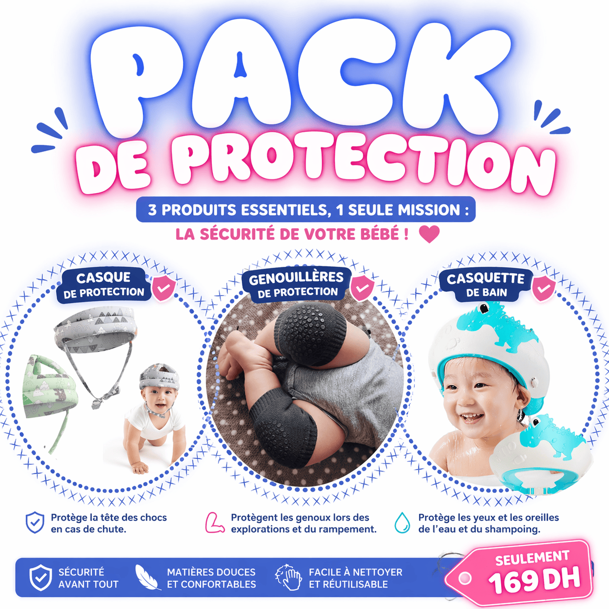 Pack de Protection Bébé – Sécurité & Confort pour les Premiers Pas