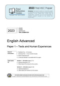 2023 Trial HSC English Advanced Paper 1