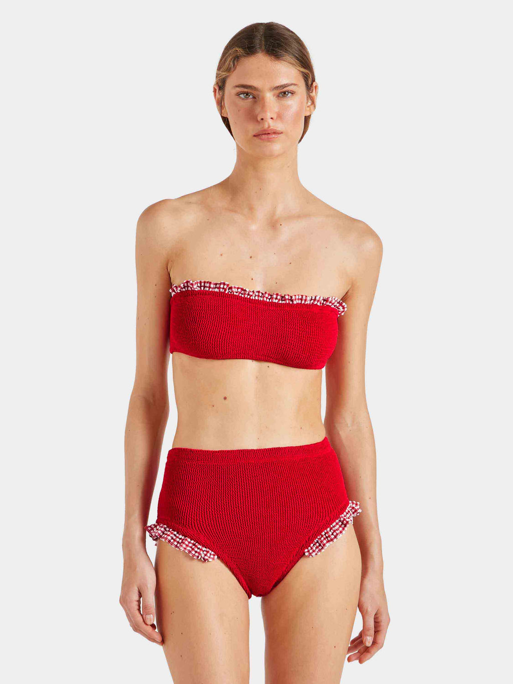 Peggy Bikini - Red Gingham
