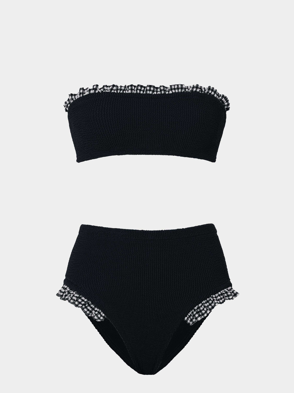 Peggy Bikini - Black Gingham