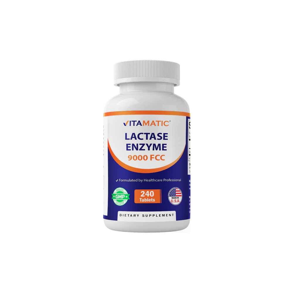 Vitamatic Lactase Enzyme 9000 FCC - 240 Tablets